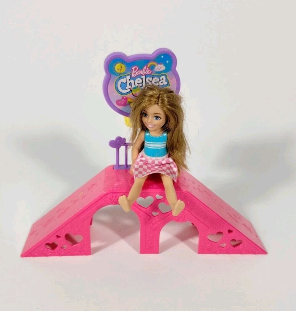 Chelsea Barbie Doll & Skate Park/Basketball Playset - No Accessories